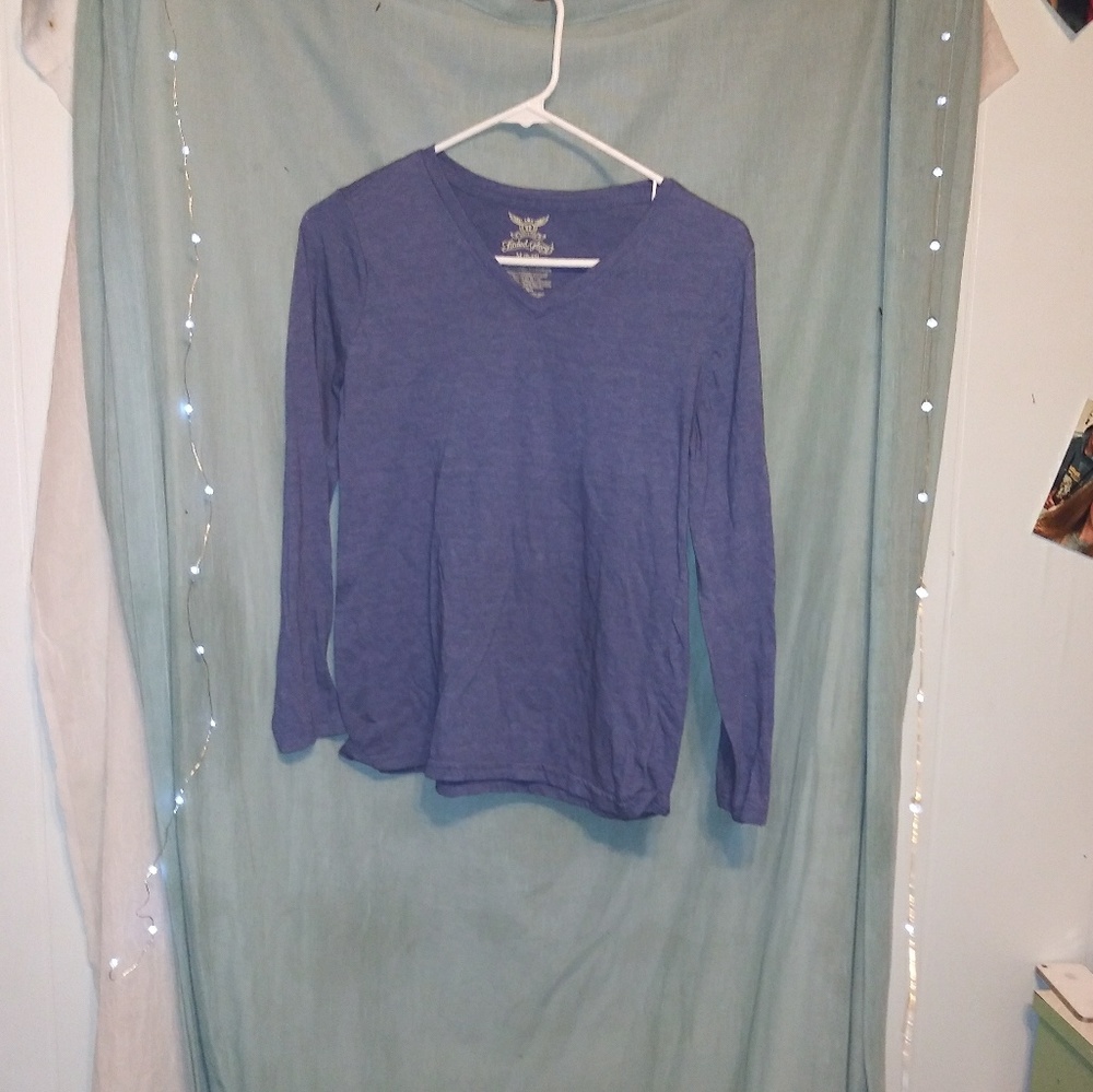 Long sleeve purple shirt
